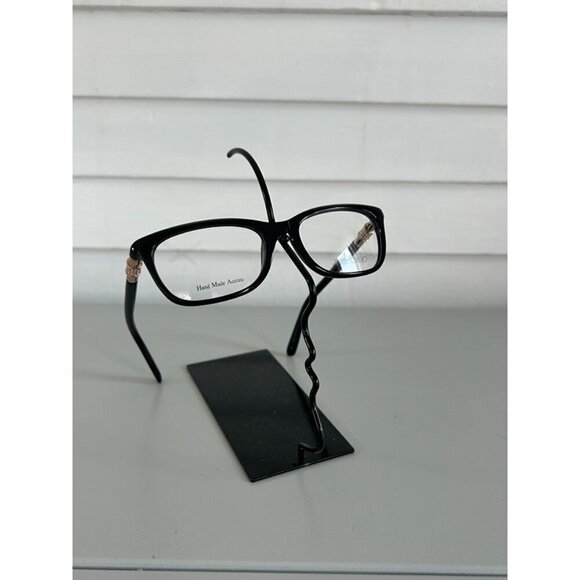 NWB Jimmy Choo Women\'s Black Gold Crystals Acetate Designer Cat Eye Glasses‎ main image 13